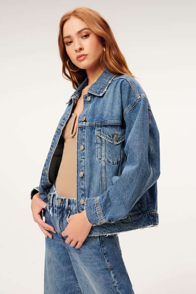 NWTs Good American Oversized outlet Trucker Jacket