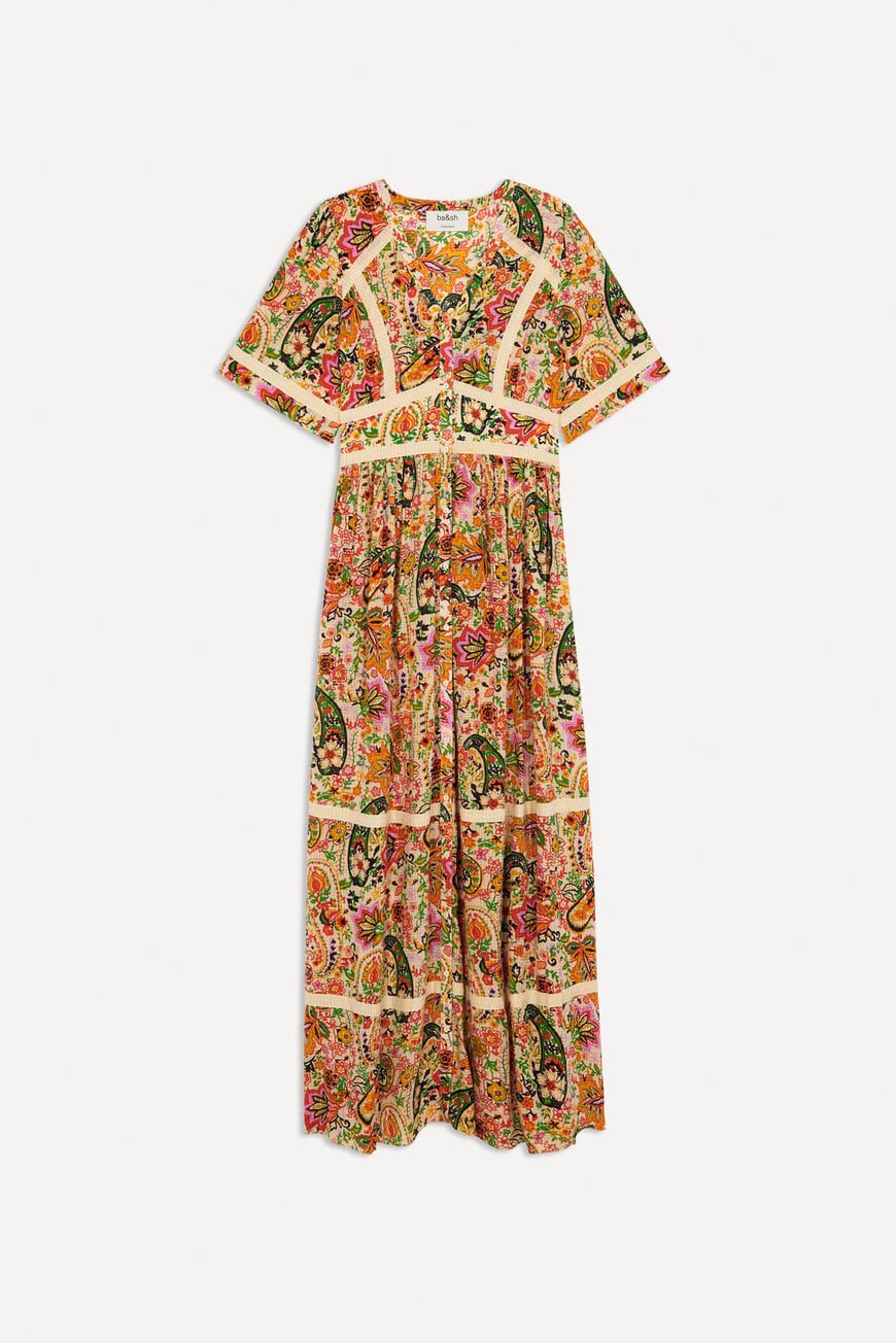 ba&sh Benja Paisley Print Maxi Dress