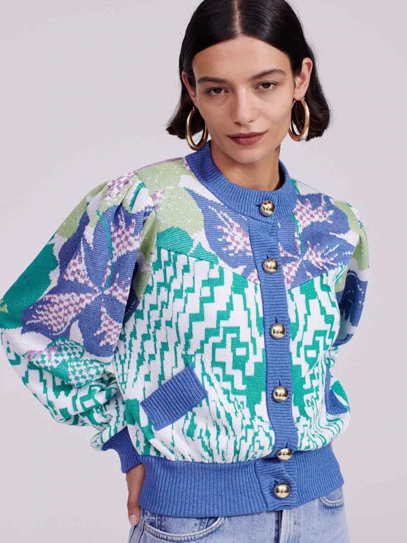 Hayley Menzies Alegria Bomber Jacket Blue Cocaranti