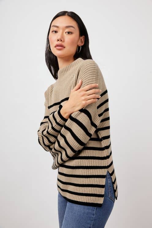 Rails Claudia Jumper Camel Ebony Stripe - Cocaranti