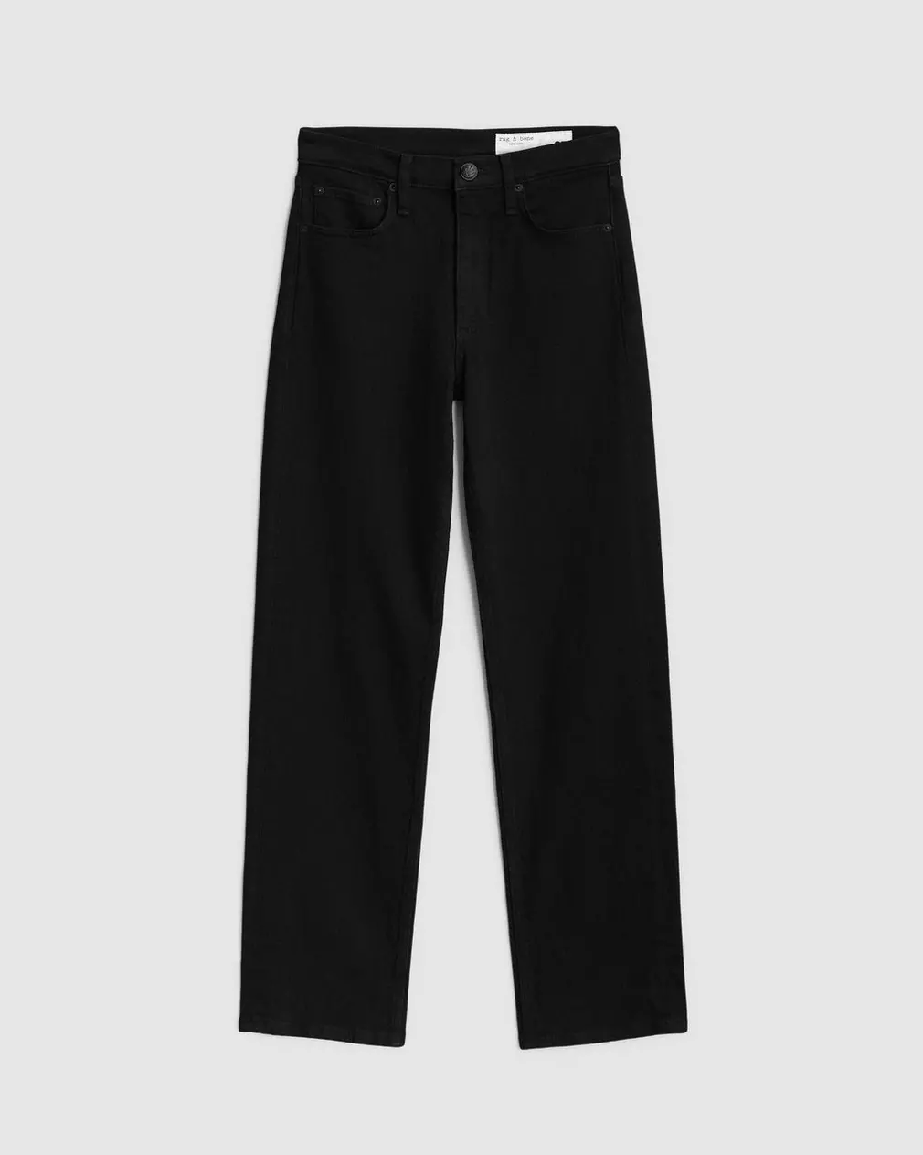 Rag & Bone Harlow Mid Rise Straight Black - Cocaranti